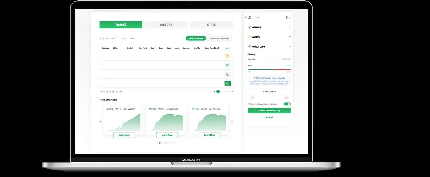 Copy Trading Mockup